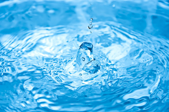 Water drop closeup
