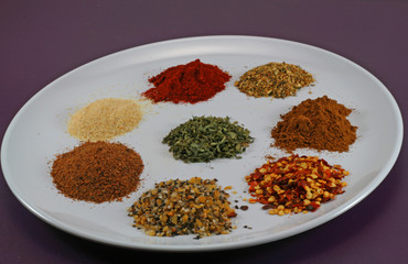 Plate of spices