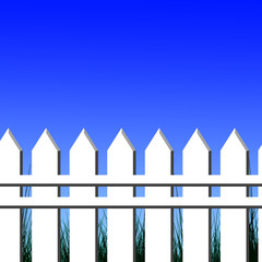 White fence