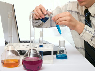 Fototapeta premium chemical experiences