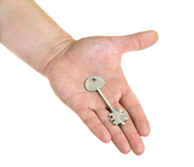 Key on palm