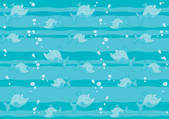 Sea_background_with_fishes_irregular_strips