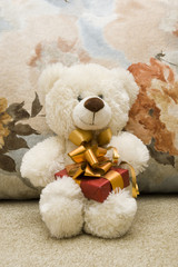 toy bear with gift