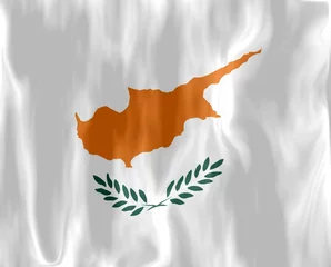 Gordijnen chypre drapeau froissé cyprus crumpled flag © DomLortha