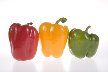 red yellow green pepper