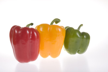 red yellow green pepper