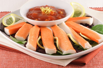 crab finger food