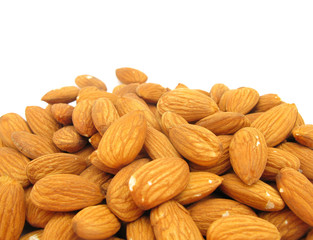 Almonds background