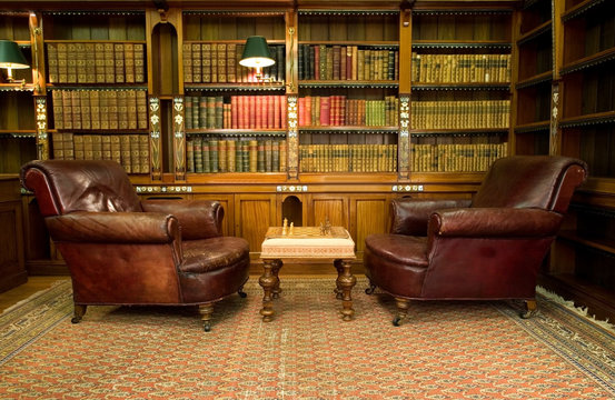 Vintage reading room