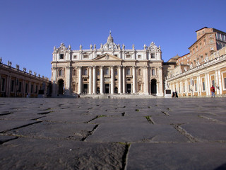 Fototapeta na wymiar Plac Świętego Piotra - Watykan - Rzym Lazio Włochy