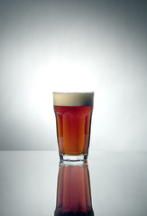 Glass of homemade beer