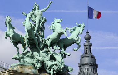 France; Paris; impressive sculpture at the grand palais
