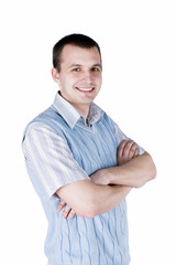 Man looking at camera