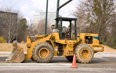 Loader on Pavement