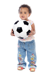 Baby with soccer ball