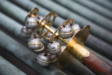 Japanese Ceremonial Staff with Bells