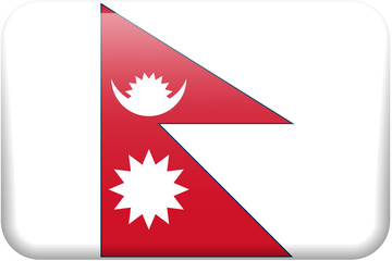 Nepal Flag Button