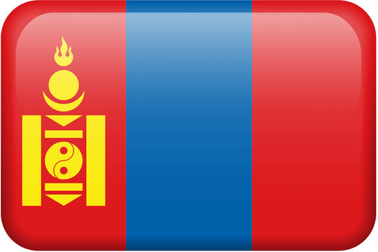 Mongolia Flag Button
