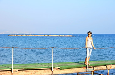 Girl at the sea