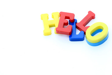 Close-up of letters. Great details !