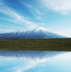 Fototapeta premium Volcano on Kamchatka