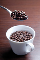 Spoonfull of coffee for good morning