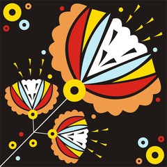 Abstract flowers