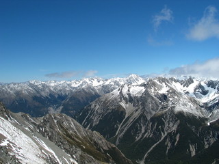 Fototapeta premium Avanalance peak trail, Arthur's pass, New Zealand