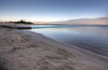 Summer sunrise at the beach