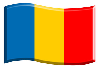 Fototapeta premium Drapeau de la Roumanie