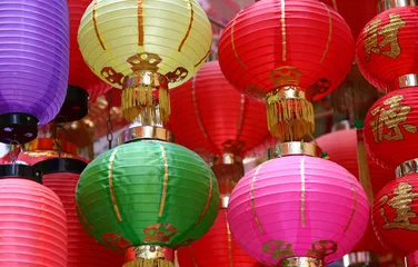 Zelfklevend Fotobehang Hong-Kong chinese lantern