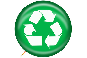 Recycle Graphic Pin