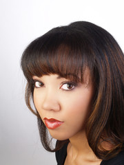 Fototapeta premium Attractive young black woman portrait