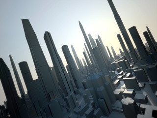 Obraz premium future city