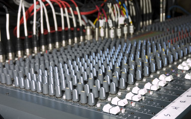 large Audio mixing board