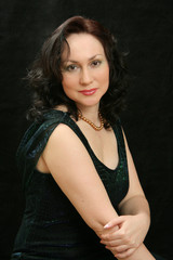Fototapeta premium Woman in evening dress