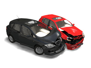 solated Crashed Cars