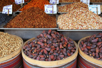 Appetizers on display at bazaar