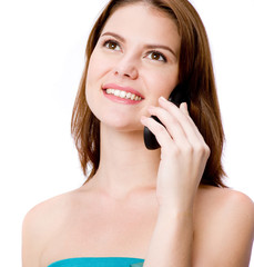 Fototapeta premium Woman With Phone