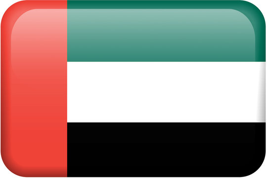 United Arab Emirates Flag Button