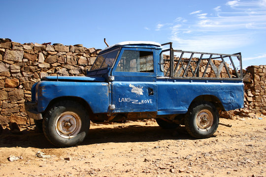 Old four wheel drive pick-up truck