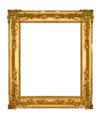 Chipped vintage gold ornate frame - 7058439