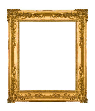 Chipped Vintage Gold Ornate Frame