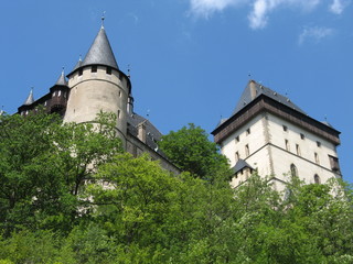 Fototapeta na wymiar Karlstejn, Castle Near Prague 