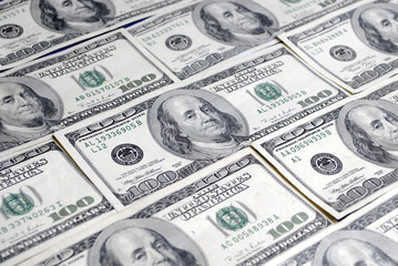 Fototapeta premium Setki dolarów