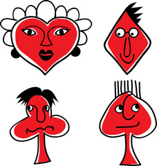 Card Suits Illustrations