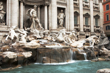 Trevi Fountain In Rome, Italy