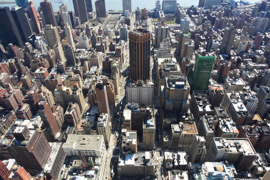 Panoramic view of the New York City skyline