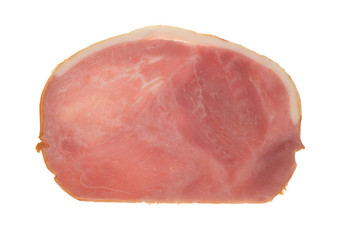 isolated slice of ham