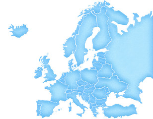 Carte Europe Grain de Bleuté
